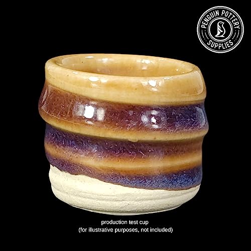 Penguin Pottery - Gentoo Series - Royal Red - Low Fire Glaze Cone 06-04 for Low Fire Clay - Ceramic Glaze Pottery (1 Pint | 16 oz | 473 ml)