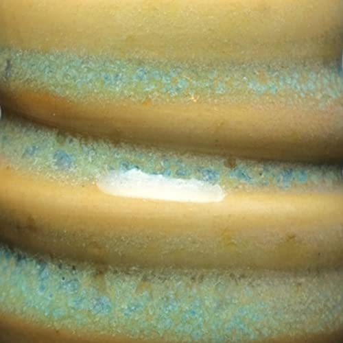 Penguin Pottery Glazes - Mid Range Fire - Matte Series - Brown Tweed Matte - Cone 5/6-16oz, Yellow